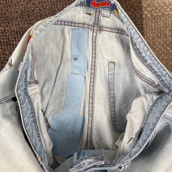 Empyre Relaxed Fit Distressed Light Wash Denim Jeans Mens 34 Baggy Skater - Picture 5 of 13